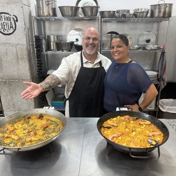 My First Paella Culinary School - My wife and I - Cooking Schools Near Me - Valencia, V