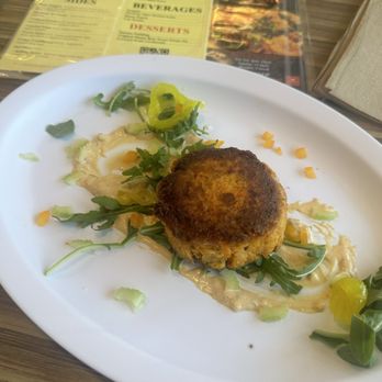 Cea-Lo L.A - Cealo Crab Cake before the fork went to work! - New American Near Me - Sherman Oaks, California