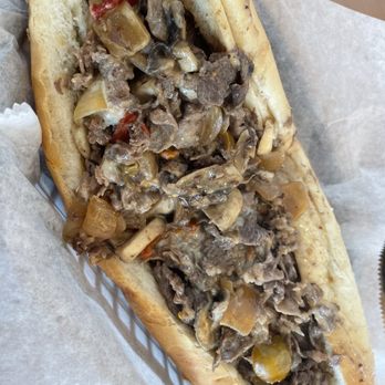 Verona Pizza - The biggest cheesesteak ever! Load with fried onions, mushrooms, and hot peppers - Sandwiches Near Me - Maple Glen, Pennsylvania Verona Pizza - The biggest cheesesteak ever! Load with fried onions, mushrooms, and hot peppers - Sandwiches Near Me - Maple Glen, Pennsylvania