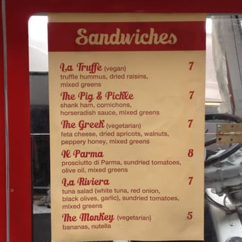 Picnic Spot - a menu for sandwiches - Food Trucks Near Me Picnic Spot - a menu for sandwiches - Food Trucks Near Me