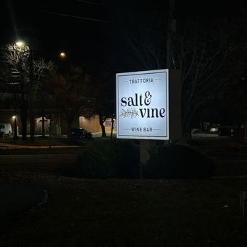 Salt & Vine - Sign by the road before you turn in - Wine Bars Near Me - Olney, Maryland