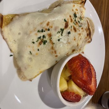 Mimi's Cafe - ham and cheese crepes with fruit - Breakfast & Brunch Near Me - San Bernardino, California Mimi's Cafe - ham and cheese crepes with fruit - Breakfast & Brunch Near Me - San Bernardino, California