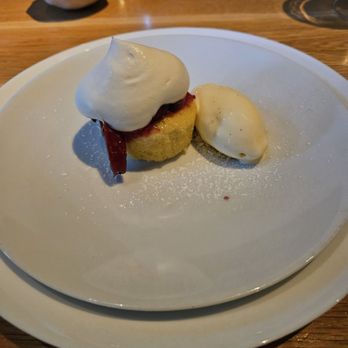 Aria - Pound cake with whipped and ice cream. - New American Near Me - Atlanta, Georgia