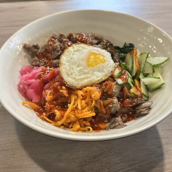 SNM 108 - Bibimbap. Large portion for what was ordered packed with flavor. - Korean Near Me - Carrollton, Georgia