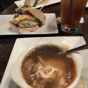 Trivs Restaurant and Lounge - Lunch: Walleye sandwich & onion soup! - New American Near Me - Strongsville, Ohio Trivs Restaurant and Lounge - Lunch: Walleye sandwich & onion soup! - New American Near Me - Strongsville, Ohio