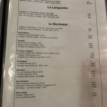 Chez Fernand - Drinks menu - French Near Me - Paris, 75 Chez Fernand - Drinks menu - French Near Me - Paris, 75