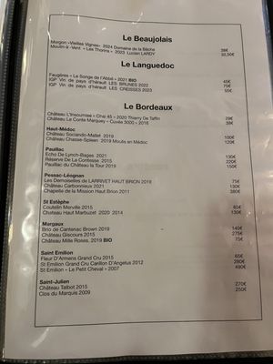 Menu photo 1 Chez Fernand Paris, 75