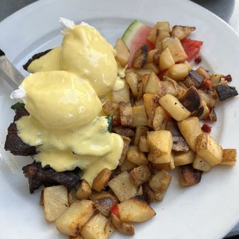 The Cottage La Jolla - Pork Belly Benedict - New American Near Me - La Jolla, California The Cottage La Jolla - Pork Belly Benedict - New American Near Me - La Jolla, California