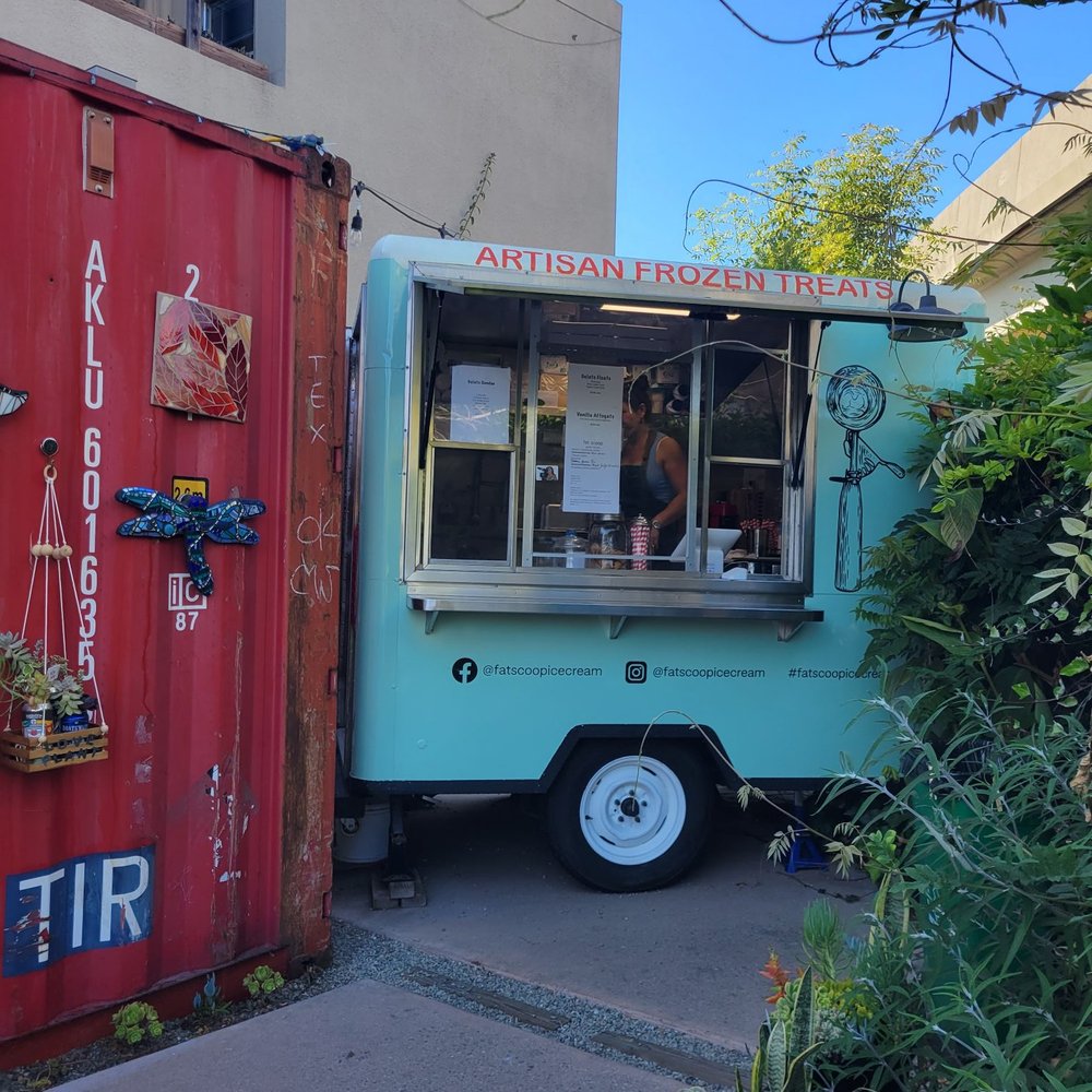 Fat Scoop Ice Cream - a food truck parked in front of a building - Ice Cream & Frozen Yogurt Near Me - Berkeley, California