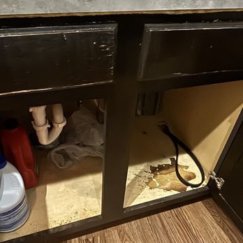 North Gate Apartments - Water damage & black mold from the repeated leaks under the kitchen sink - Apartments Near Me - Williston, North Dakota