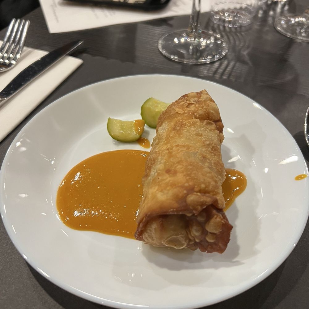 Conquering Cuisine - 10.25.2025 Cajun & Creole Wine Dinner Muffaletta Eggroll - Cooking Classes Near Me - Doylestown, Pennsylvania Conquering Cuisine - 10.25.2025 Cajun & Creole Wine Dinner Muffaletta Eggroll - Cooking Classes Near Me - Doylestown, Pennsylvania