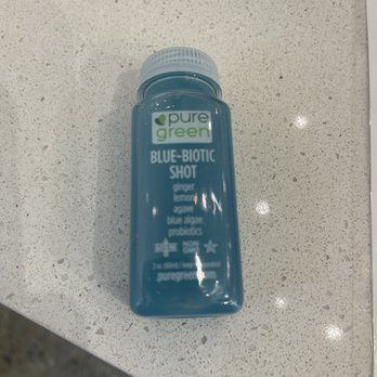 Pure Green - Blue Biotic, Cold Pressed Shot (Probiotic Booster) - Juice Bars & Smoothies Near Me - Sterling Heights, Michigan Pure Green - Blue Biotic, Cold Pressed Shot (Probiotic Booster) - Juice Bars & Smoothies Near Me - Sterling Heights, Michigan