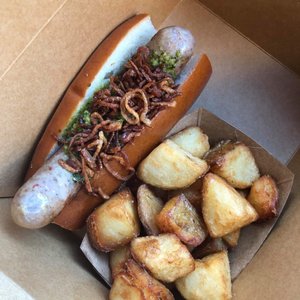 Photo of Wursthall - San Mateo, CA, United States. Porchetta wurst