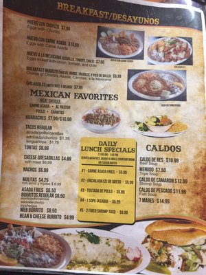 Menu photo 7 El Huarache Loco Delano, CA