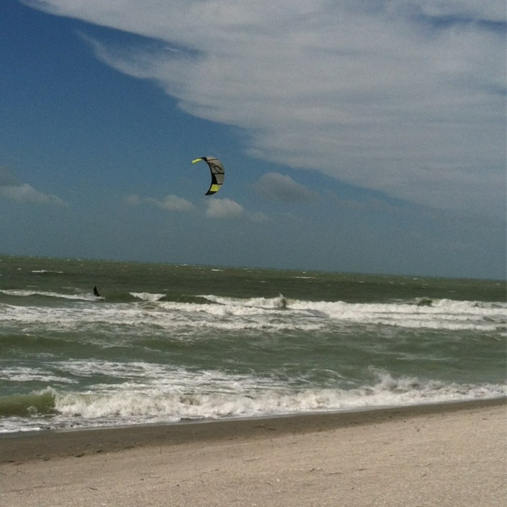 Turtle Beach - Kite boarders during hurricane Sandy's visit - Beaches Near Me