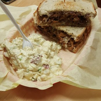 Sweet Tea Express - Patty melt, upgraded to "squealer" with potato salad - Southern Near Me - Medford, Oregon Sweet Tea Express - Patty melt, upgraded to "squealer" with potato salad - Southern Near Me - Medford, Oregon