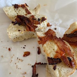 Bacon sandwich purchased today at KC bagel Bacon sandwich purchased today at KC bagel
