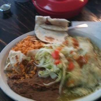 Lil Jonnys Taco House - Green chicken enchiladas!!! $5.99 - Mexican Near Me - San Antonio, Texas
