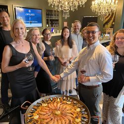 SB Paella Catering - SB Paella Catering made a fresh Paella Mixta for this Birthday celebration at J.Wilkes Tasting Room on State St.