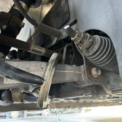 Sapphire Transporting - Broke tie rod and the mark on the control arm from where the hook caught after braking the tie rod end.