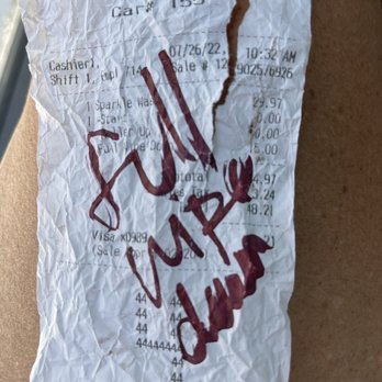 Sparkle Express Carwash - Receipt - Auto Detailing Near Me - Riverton, Utah