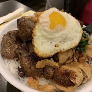 Mai's Restaurant - Bun thit nuong cha gio with a fried egg - Vietnamese Near Me - Houston, Texas Mai's Restaurant - Bun thit nuong cha gio with a fried egg - Vietnamese Near Me - Houston, Texas