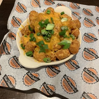 Bad Daddy's Burger Bar - Happy hour green chili cheese tots - Burgers Near Me - Aurora, Colorado Bad Daddy's Burger Bar - Happy hour green chili cheese tots - Burgers Near Me - Aurora, Colorado