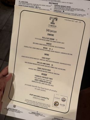 Menu photo 4 Timber Wood Fire Bistro Omaha, NE Menu photo 4 Timber Wood Fire Bistro Omaha, NE