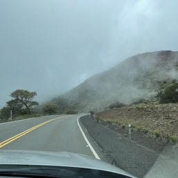 The drive down - more foggy, pictures do not do it justice
