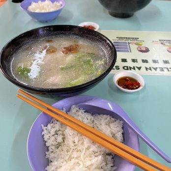 Fish soup with rice.