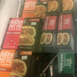 All kinds of pot pie but easy to hold