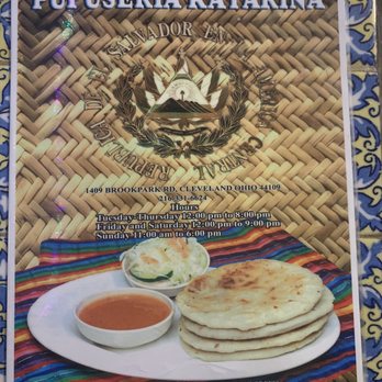 Pupuseria Katarina - Front cover of menu - Salvadoran Near Me - Cleveland, Ohio Pupuseria Katarina - Front cover of menu - Salvadoran Near Me - Cleveland, Ohio