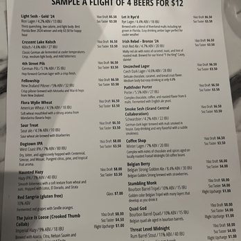 Sesh - Menu - Breweries Near Me - St. Petersburg, Florida