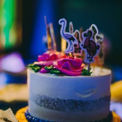 Queen's Bakery - Semi-naked chocolate cake.