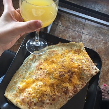Lenise's Cafe - Breakfast Crepe with Bacon and 1 (of 4 eventual) mimosa! - Cafes Near Me - West Sacramento, California Lenise's Cafe - Breakfast Crepe with Bacon and 1 (of 4 eventual) mimosa! - Cafes Near Me - West Sacramento, California