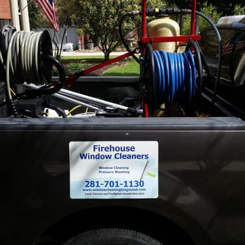 Firehouse Window Cleaners - A lot like the Batmobile, except this one is real! - Window Washing Near Me