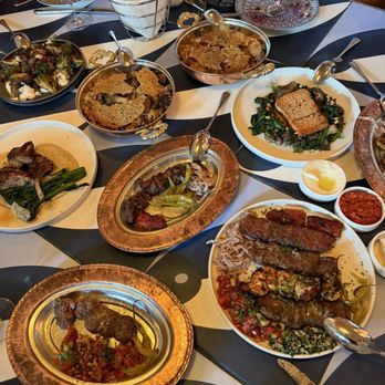 Zaytinya - KEBAB PLATTER SESAME SALMON* LAMB BAHARAT* CELEBRATION RICE CRISPY BRUSSELS AFELIA - Lebanese Near Me - Nashville, Tennessee Zaytinya - KEBAB PLATTER SESAME SALMON* LAMB BAHARAT* CELEBRATION RICE CRISPY BRUSSELS AFELIA - Lebanese Near Me - Nashville, Tennessee