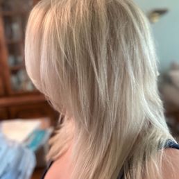 Blonde highlights and cut Blonde highlights and cut