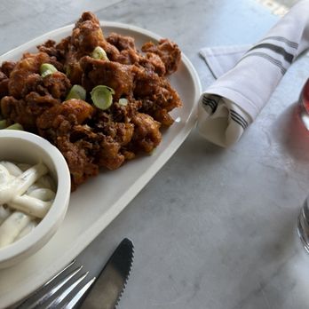 Cafe Gratitude - I AM GIVING (BUFFALO CAULIFLOWER) - Vegan Near Me - Venice, California Cafe Gratitude - I AM GIVING (BUFFALO CAULIFLOWER) - Vegan Near Me - Venice, California