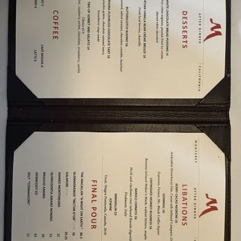 Montrio - The menu as of August 2026. - New American Near Me - Monterey, California Montrio - The menu as of August 2026. - New American Near Me - Monterey, California