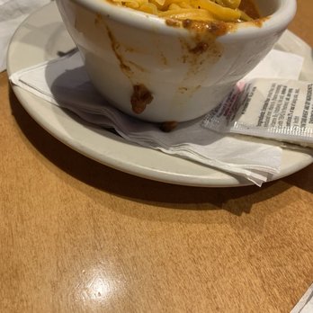Texas Roadhouse - Texas Red Chili Nasty! Couldn't even take the time to clean the cup, serving it. - Barbeque Near Me - Rialto, California Texas Roadhouse - Texas Red Chili Nasty! Couldn't even take the time to clean the cup, serving it. - Barbeque Near Me - Rialto, California