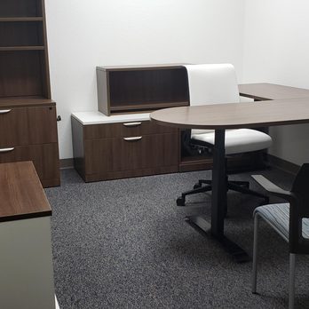 Advantage Office Solutions - L shape desk with 3-legged Corner height adjustable table - Office Equipment Near Me - San Jose, California Advantage Office Solutions - L shape desk with 3-legged Corner height adjustable table - Office Equipment Near Me - San Jose, California