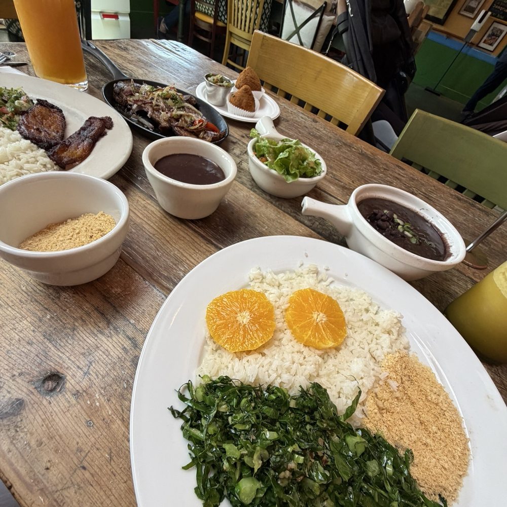 Traditional Feijoada is served everyday here , yay!
