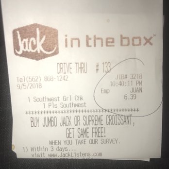 Jack in the Box - Southwest Chicken Salad - Burgers Near Me - Santa Fe Springs, California