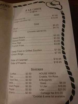 Menu photo 4 Tack Room Restaurant & Bar Penn Valley, CA