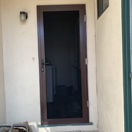 Back screen door. Back screen door.