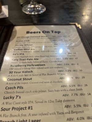 Menu photo 5 Flat Branch Pub & Brewing Columbia, MO