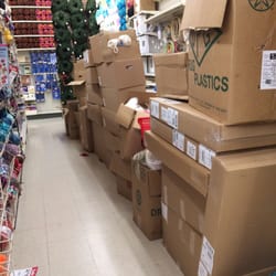 Michaels - Aisles blocked everywhere