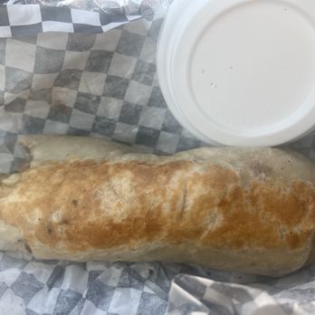 Asada Or Nada - Don't bother buying a burrito here . I used the lid of a cup to give you an idea of the "tiny size" asada burrito $14 Where is the asada? - Tacos Near Me - Fresno, California