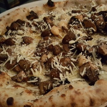 Pizzeria Libretto Danforth - Roasted cremini mushroom pizza, the combination of cheeses, roasted garlic and brown butter is ridiculously good! - Pizza Near Me - Toronto, Ontario Pizzeria Libretto Danforth - Roasted cremini mushroom pizza, the combination of cheeses, roasted garlic and brown butter is ridiculously good! - Pizza Near Me - Toronto, Ontario